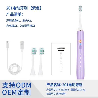 Type-C Rechargeable Sonic Electric Toothbrush, Maglev Motor, Private Label - 10