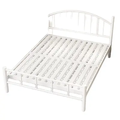 Black Iron Bed Frame Extra Thick Single and Double Size Bedroom Bed