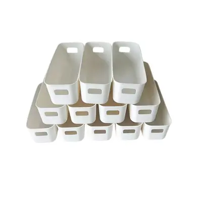 跨境专供桌面收纳盒化妆品零食收纳筐家用浴室厨房抽屉整理储物盒