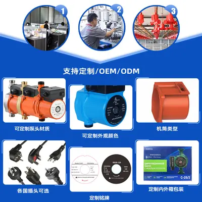 Silent Wall-Mounted Boiler Water Pump 15-9, for Floor Heating - 3