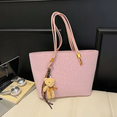 Damen-Handtasche mit Retro-Leopardenmuster, großes Tote Bag - 8