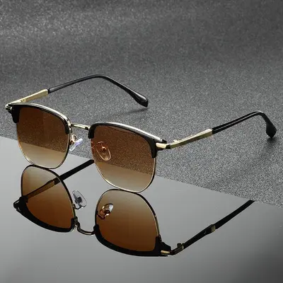 Square Retro Sunglasses with UV Protection, Unisex - 11