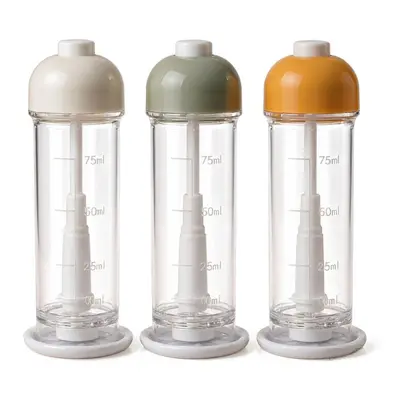 Bottom spray oil dispenser non-drip press bottle