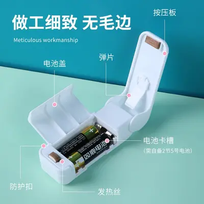 Taşınabilir mini gıda mühürleme makinesi, el basmalı veya elektrikli - 3