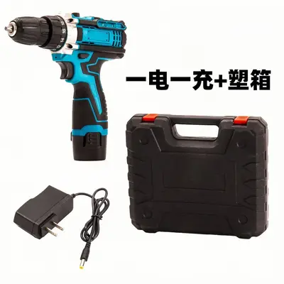 Cross-Border Multifunctional High-Power Impact Drill Rechargeable Cordless Lithium-Ion Drill Set 12V Household Pistol Drill Electric Hand Drill - 7