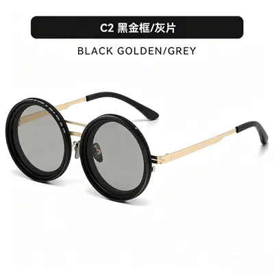 New ND Nine-Level Adjustable Neutral Density Sunglasses with Infinite Rotation Filter, Retro Craftsmanship Personalized Sun Eyewear - 8