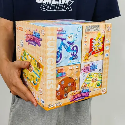 Children's Fun Game Collection with Board Games and Chess - 2
