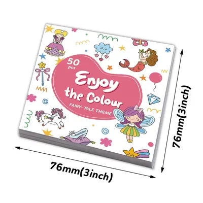 Children's Coloring Book 50 Pages, Portable Mini Cartoon Animals - 11