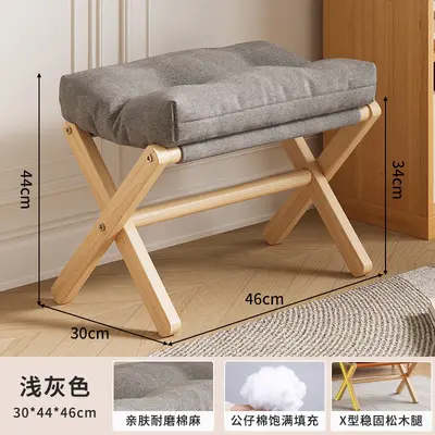 Foldable Foot-Operated Footrest Stool for Living Room and Office - 13