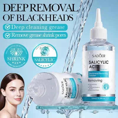SADOER Salicylic Acid Blackhead Remover Liquid, Gentle, Non-Irritating