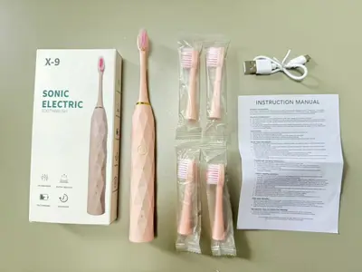 X-9 Electric Toothbrush, Twin Pack for Adults, Waterproof, Soft Bristles - 12