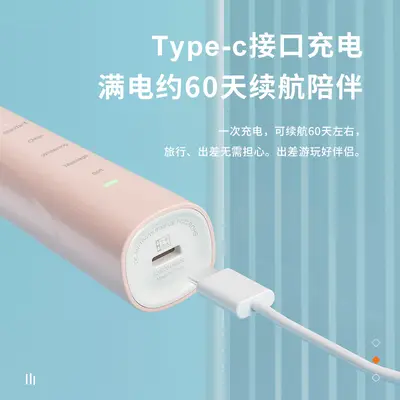 Ultrasonic Rechargeable Electric Toothbrush, Adult Couple Gift Model
