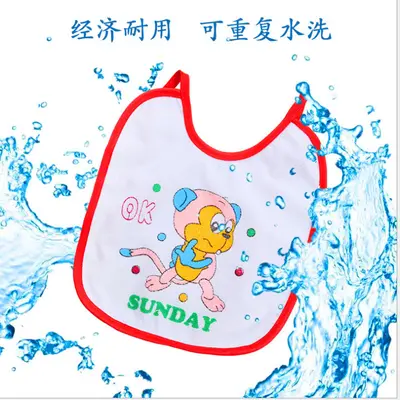 Baby cotton bib, waterproof, hanging style