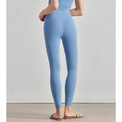 Yoga taytı kadın yüksek bel çıplak hissi pilates fitness pantolon