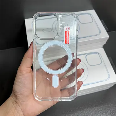 iPhone magnetic transparent case, compatible iPhone 14-18 Pro Max