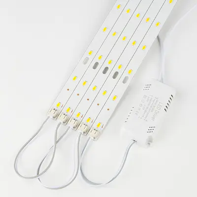 5730LED Modifikationspanel Deckenleuchten-Modifikationsflicken LED-Streifen einfarbige Lampe rechteckig Ersatzteilsatz komplette Lichtquellen
