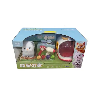 Children's Electric Cat and Dog Toy Set, Walking Gift Box
