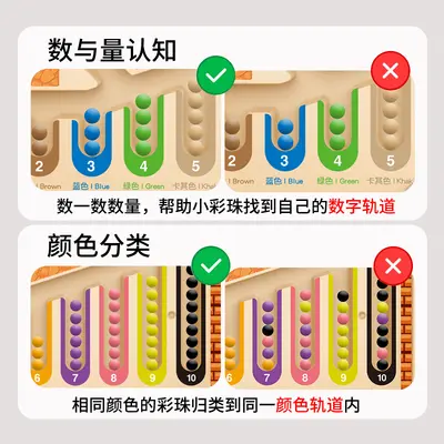 一件代发跨境磁力迷宫进阶走珠数学逻辑思维分类认知教育玩具儿童