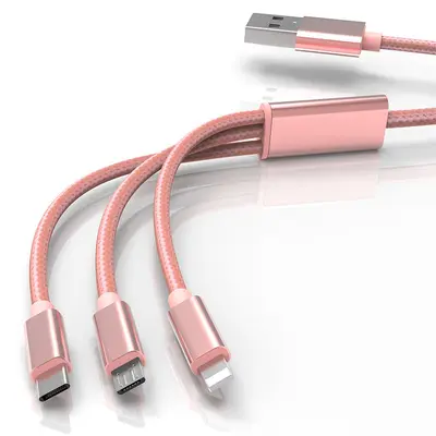 3-in-1 Ladekabel-Set mit USB-Doppelport-Stecker, Schnellladung - 7