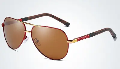 Men's Polarized Toad-Style Sunglasses with Spring Hinges, Model 8725 - 11