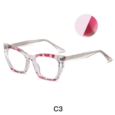 87332 Blue Light Blocking Square TR90 Eyeglass Frame - 9