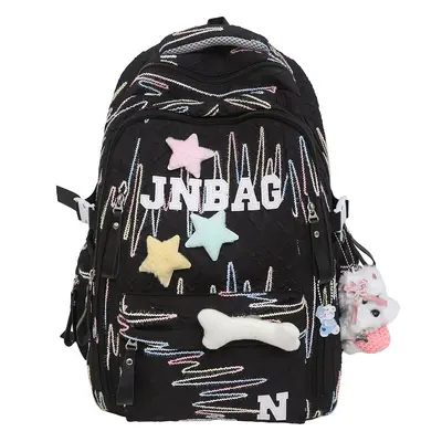 School Backpack for Girls, Middle and Primary School, Large Capacity Stylish - 12