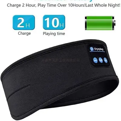 Bluetooth Sports Headband and Sleep Mask Earphones 2-in-1