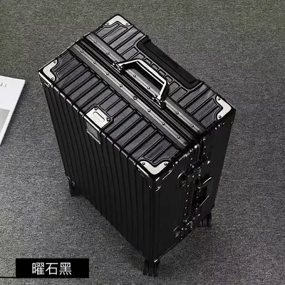 28-Inch Aluminum Frame Spinner Suitcase with Universal Wheels - 7