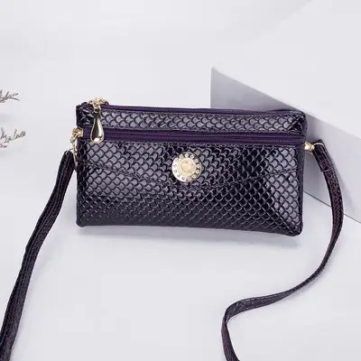 Daiouya New Crossbody Clutch Korean Style Women's Dual-Use Small Bag Double Zip Multi-Functional Women's Phone Bag - 11
