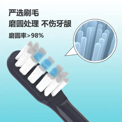 Replacement Brush Heads Compatible with Mijia T302/MES608, Soft Bristles for Adults