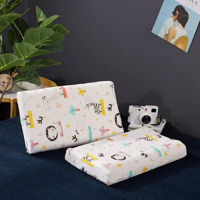 Natural latex pillow pure cotton core child and adult sizes - 11