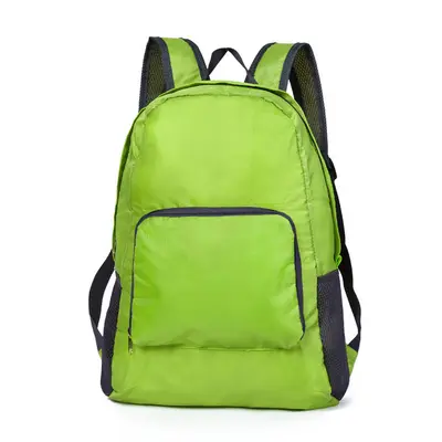 Sports dual-shoulder foldable backpack, waterproof portable leather bag, men's and women's mountaineering travel bag, school bag wholesale, portable. - 7