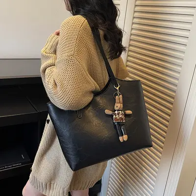 Retro Women's Tote Bag, Large Capacity Single-Shoulder Bag - 4