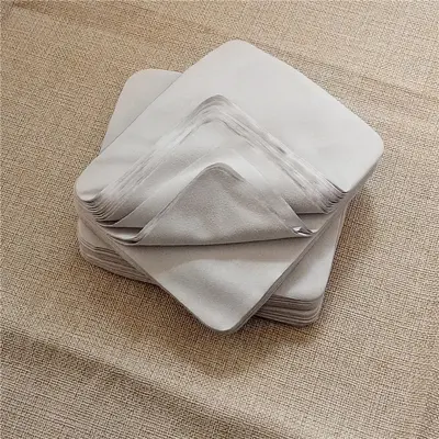 Gri Süet Mikrofiber Gözlük Bezi, Lens Temizleme Bezi