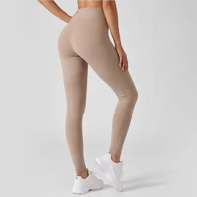 Juyitang Peach Basic Yoga Pantolonu, Yüksek Bel, Popo Kaldırma, Göbek Kontrolü, Kadınlar için Koşu Sporları Fitness Pantolonu. - 9