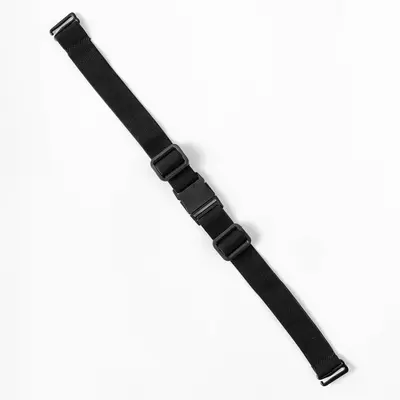 1,8 cm siyah ayarlanabilir araba kafalık elastik bant, çift 9 tokalı, sökülebilir - 8