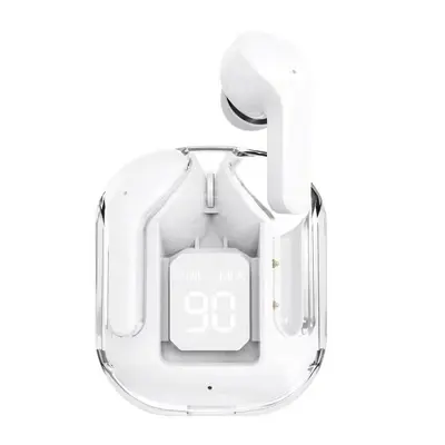 Şeffaf Bluetooth kulaklık, birinci nesil gürültü azaltma, yüksek kalite, uzun pil ömrü, uzun süre takıldığında acı vermeyen, binaural stereo kulaklık