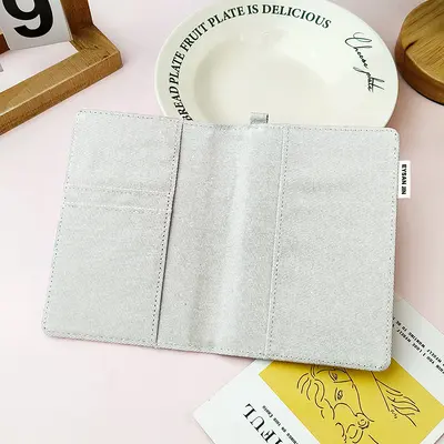 Reisepasshülle mit Kartenfächern und DIY-Leinen-Kosmetiktasche - 12