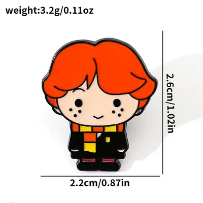 Magic Academy Themed Metal Enamel Brooch, Alloy, 182 Designs - 11