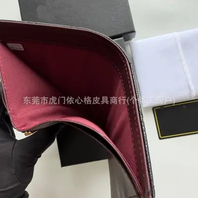 跨境小香风CF护照夹鱼子酱钱包卡包多功能证件收纳包跨境零钱包女