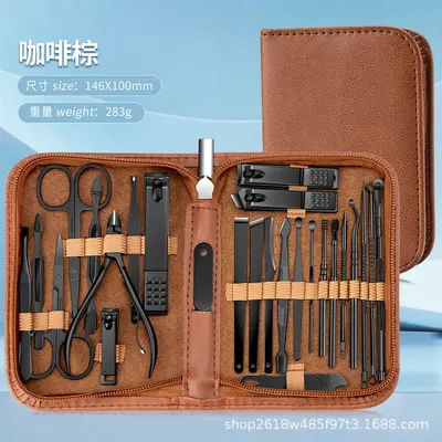 30-Piece Nail Care Kit with Zippered Case - 7