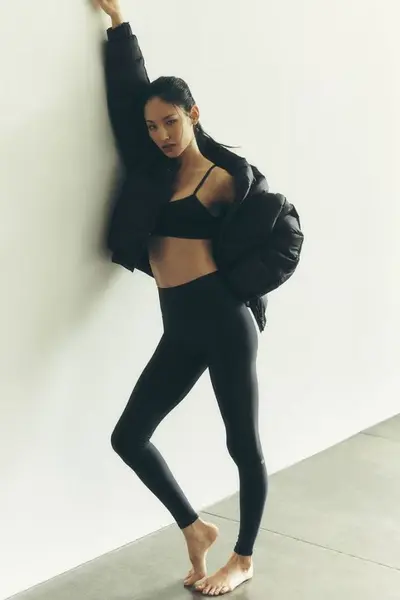 裸感专业瑜伽裤女高腰提臀透气跑步运动健身长裤休闲打底裤 - 8