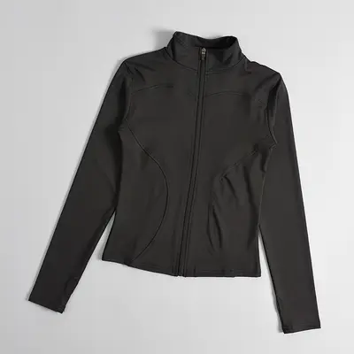 Damen-Fitnessjacke, schlank geschnitten, schnelltrocknend, mit Sonnenschutz, langärmlig - 7