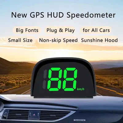 Aynalar arasında çok satan model] HUD araç evrensel head-up display GPS hassas konumlandırma KMH/PMH hız göstergesi