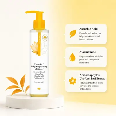 Vitamin C Brightening Face Cleanser, Lightweight Texture - 5