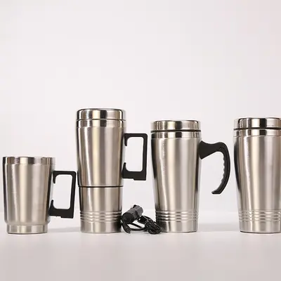 Doppelwandiger Isolierbecher mit Griff für das Auto, Werbegeschenk - 3