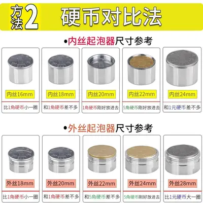 Multifunctional Internal and External Thread Faucet Adapter to 4-Point Coarse Thread