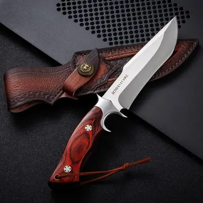 Lion King M390 One-Piece Steel Straight Blade Outdoor Survival Knife