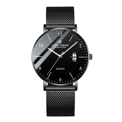 LOUIE JUELEN men's quartz watch, calendar, waterproof