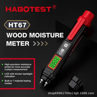 HABOTEST HT67 Wood Moisture Meter for Wood and Drywall